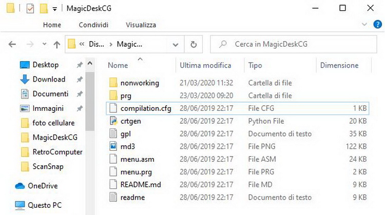 Generator - Elenco File